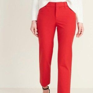 Old Navy Red Straight Leg Pants
